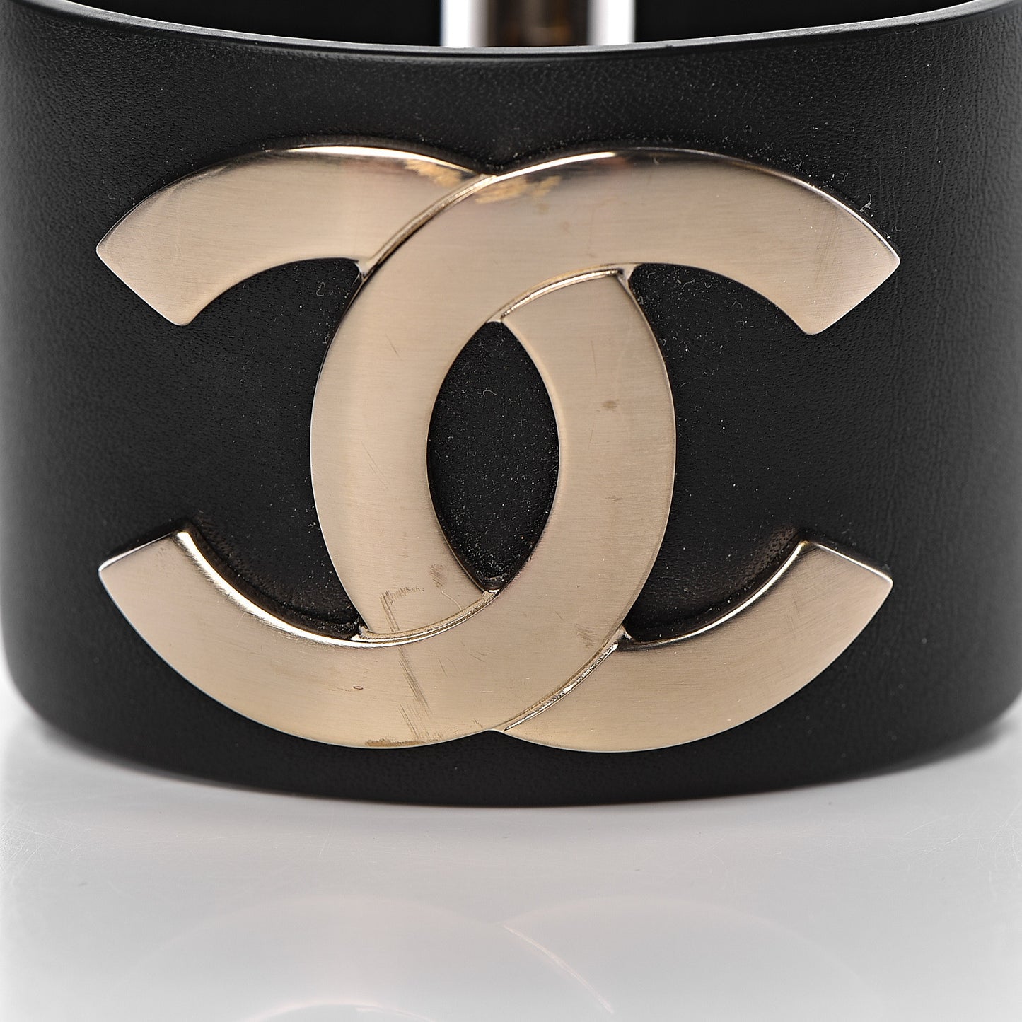 Calfskin CC Wide Cuff M Black