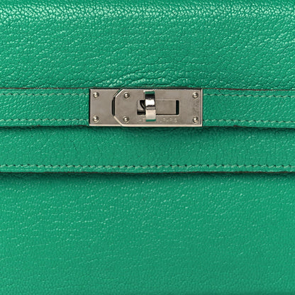 Hermes Chevre Mysore Kelly Longue Wallet Menthe 8 of 12