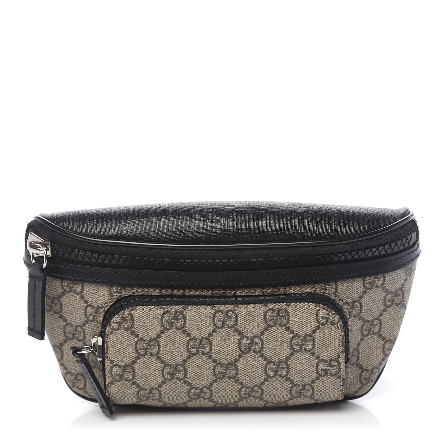 GG Supreme Monogram Belt Bag Black