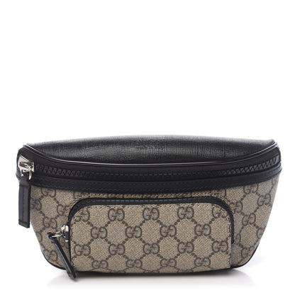 Gucci GG Supreme Monogram Belt Bag Black 1 of 11