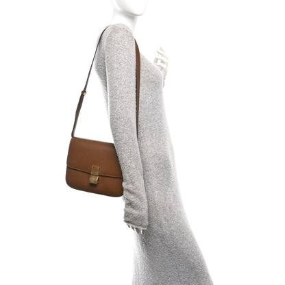 Celine Box Calfskin Medium Classic Box Flap Bag Camel 3 of 11