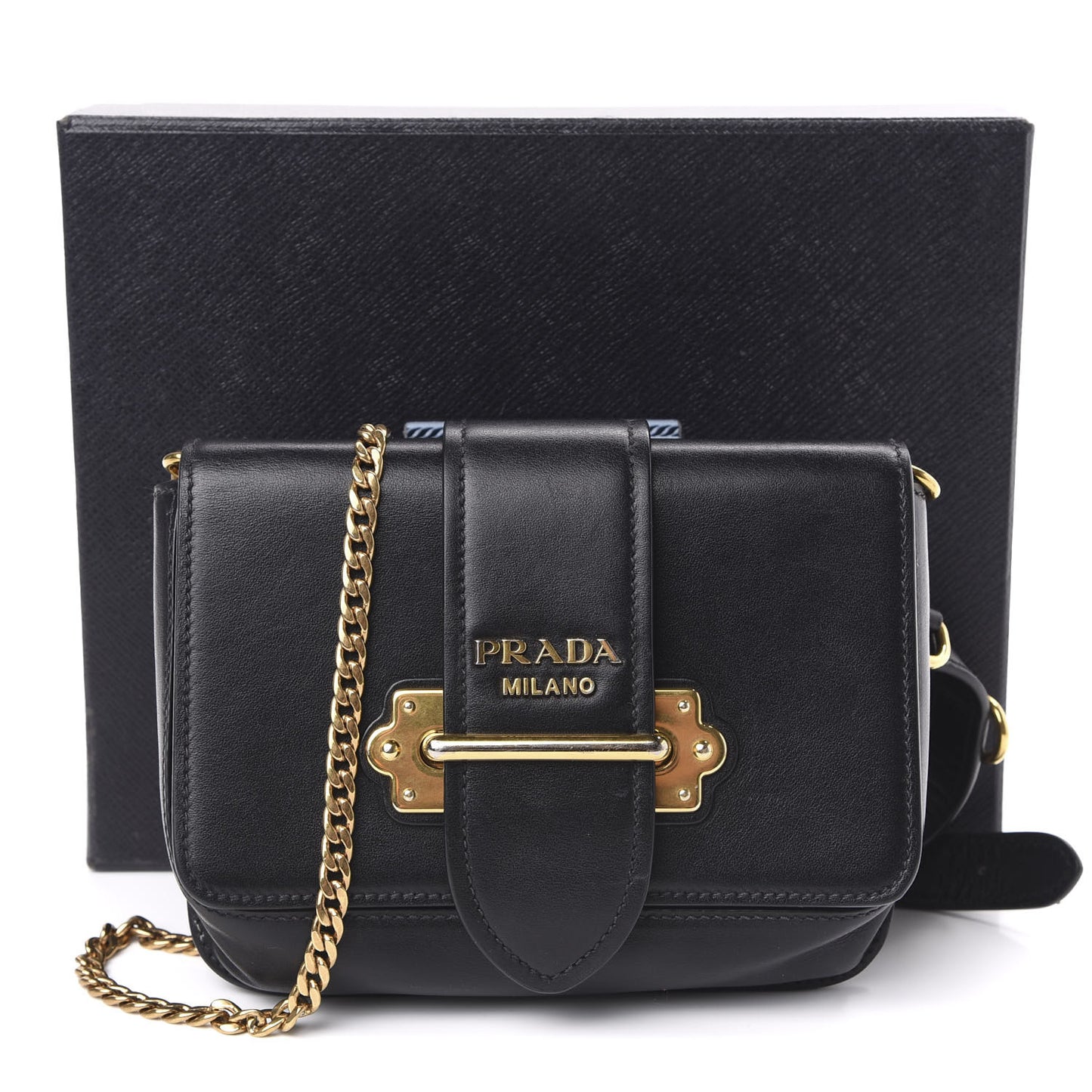 City Calf Cahier Belt Bag Black