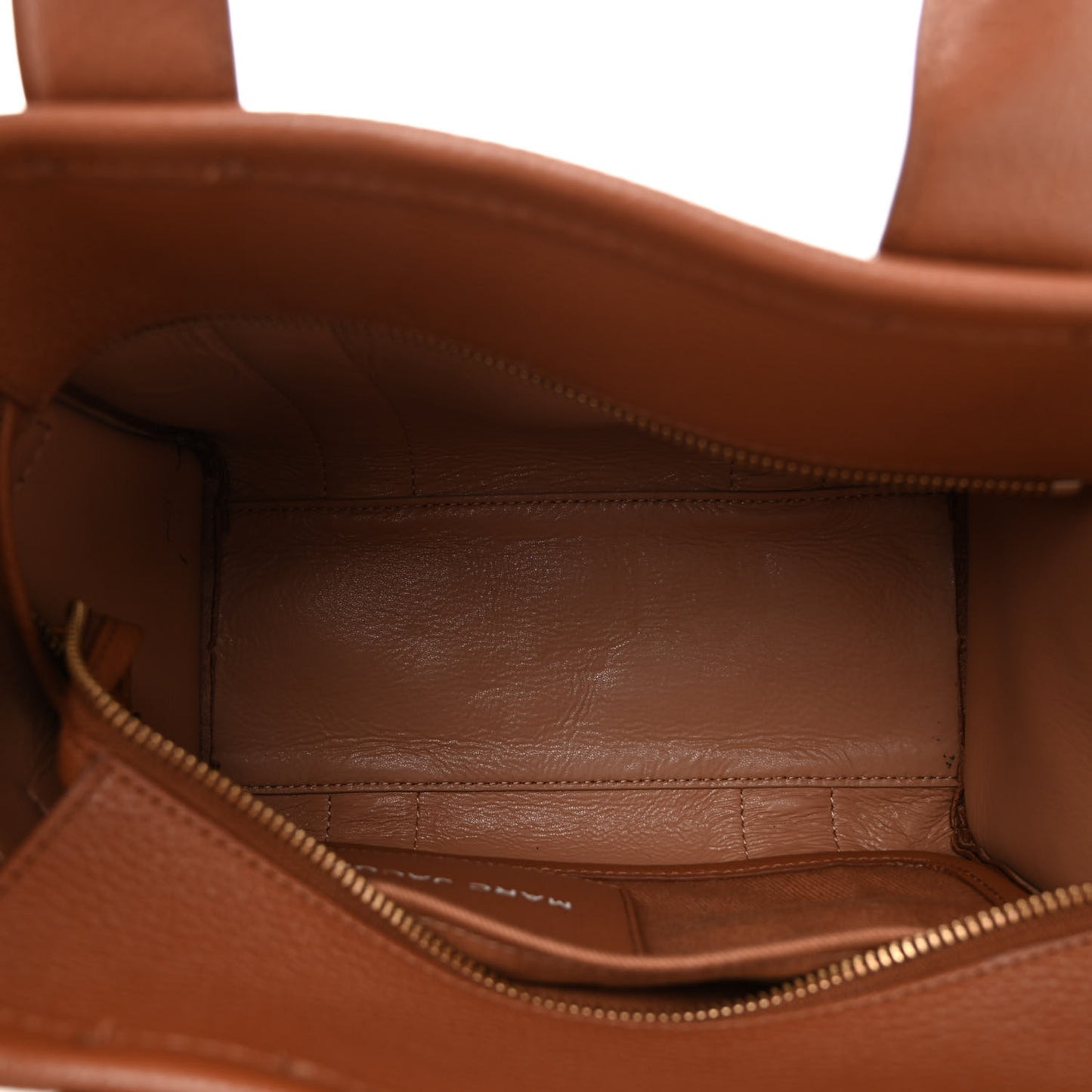 Grained Calfskin Mini The Tote Bag Argan Oil