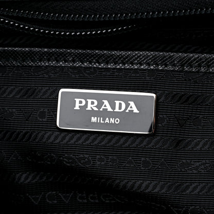 Prada Tessuto Nylon Saffiano Medium Backpack Black 6 of 8