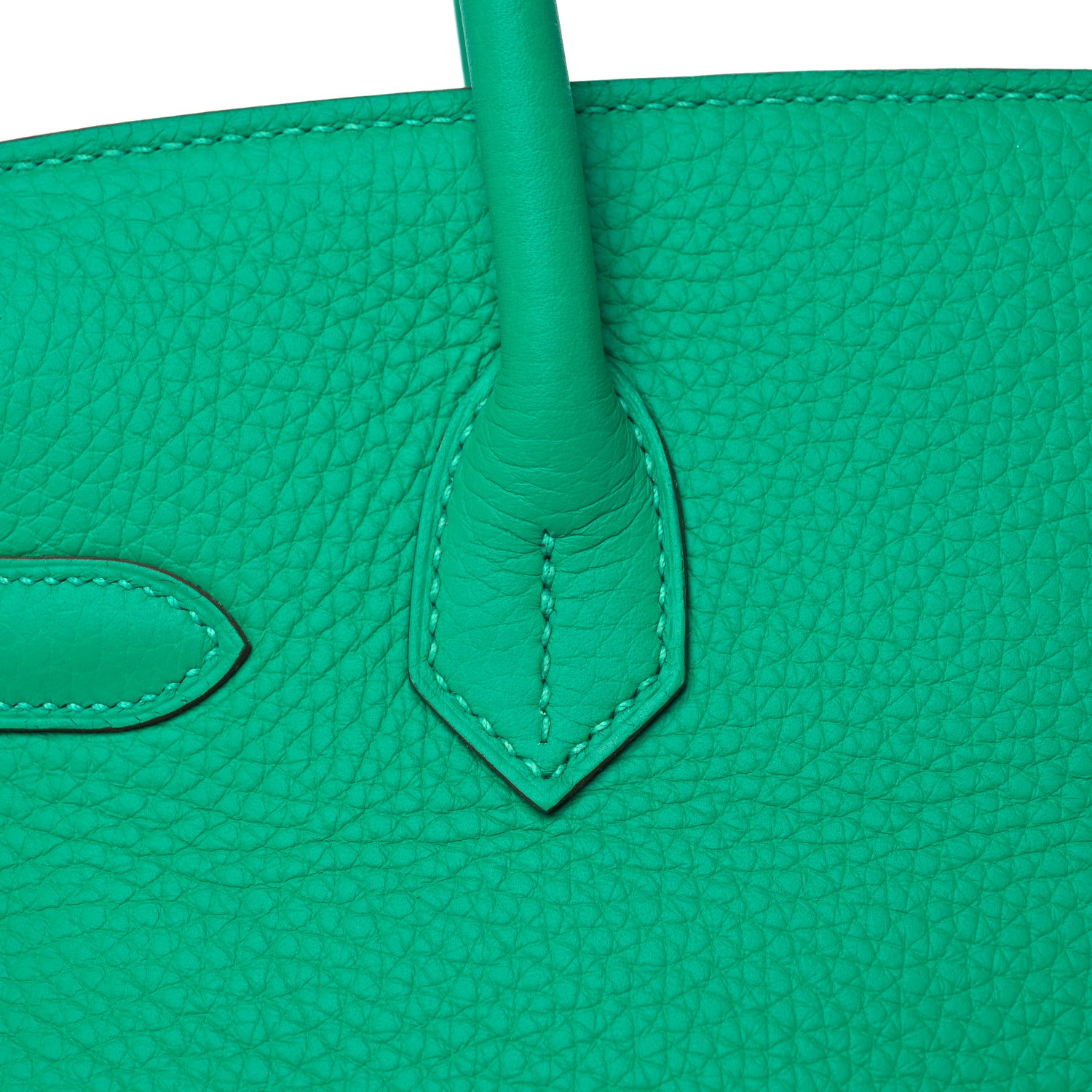Hermes Taurillon Clemence Birkin 30 Menthe 7 of 31