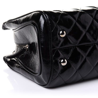 Chanel Patent Quilted Tote Black 7 of 8