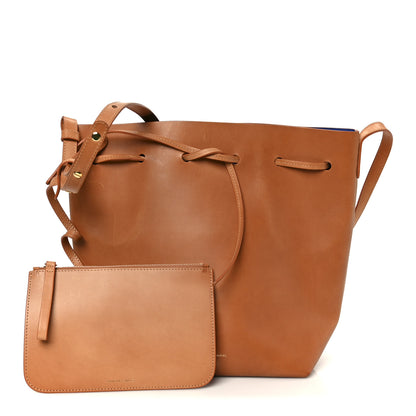 Mansur Gavriel Vegetable Tanned Calfskin Bucket Bag Cammello Royal 3 of 12