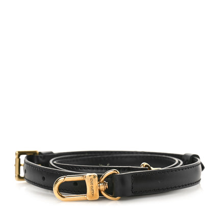 Louis Vuitton Calfskin 16mm Adjustable Shoulder Strap Black 1 of 3