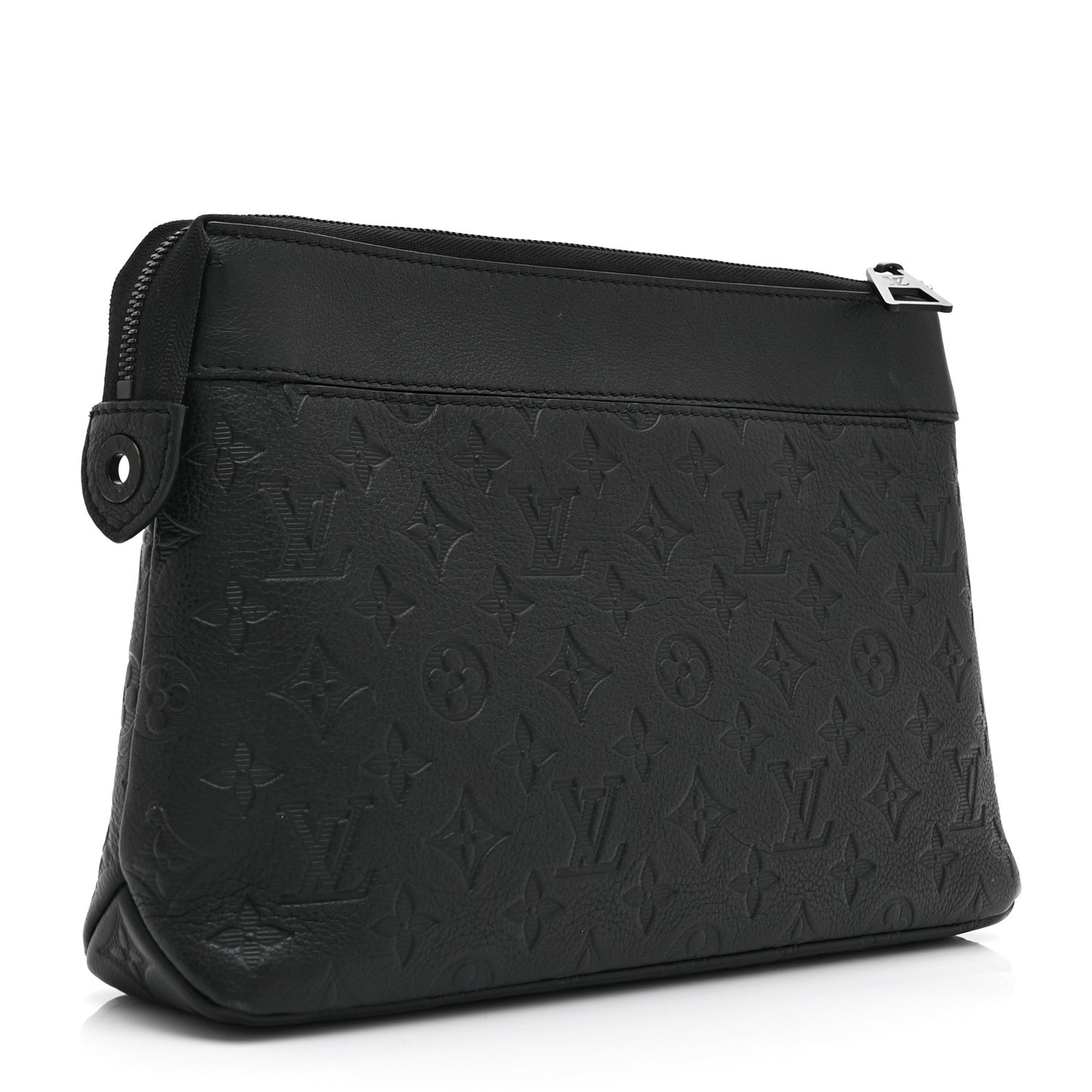Shadow Calfskin Monogram Pochette Voyage Souple Black