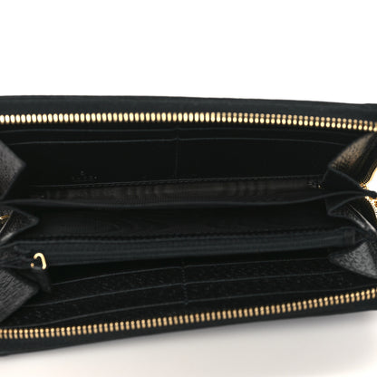 Gucci Calfskin Web Ophidia Zip Around Wallet Black 5 of 6
