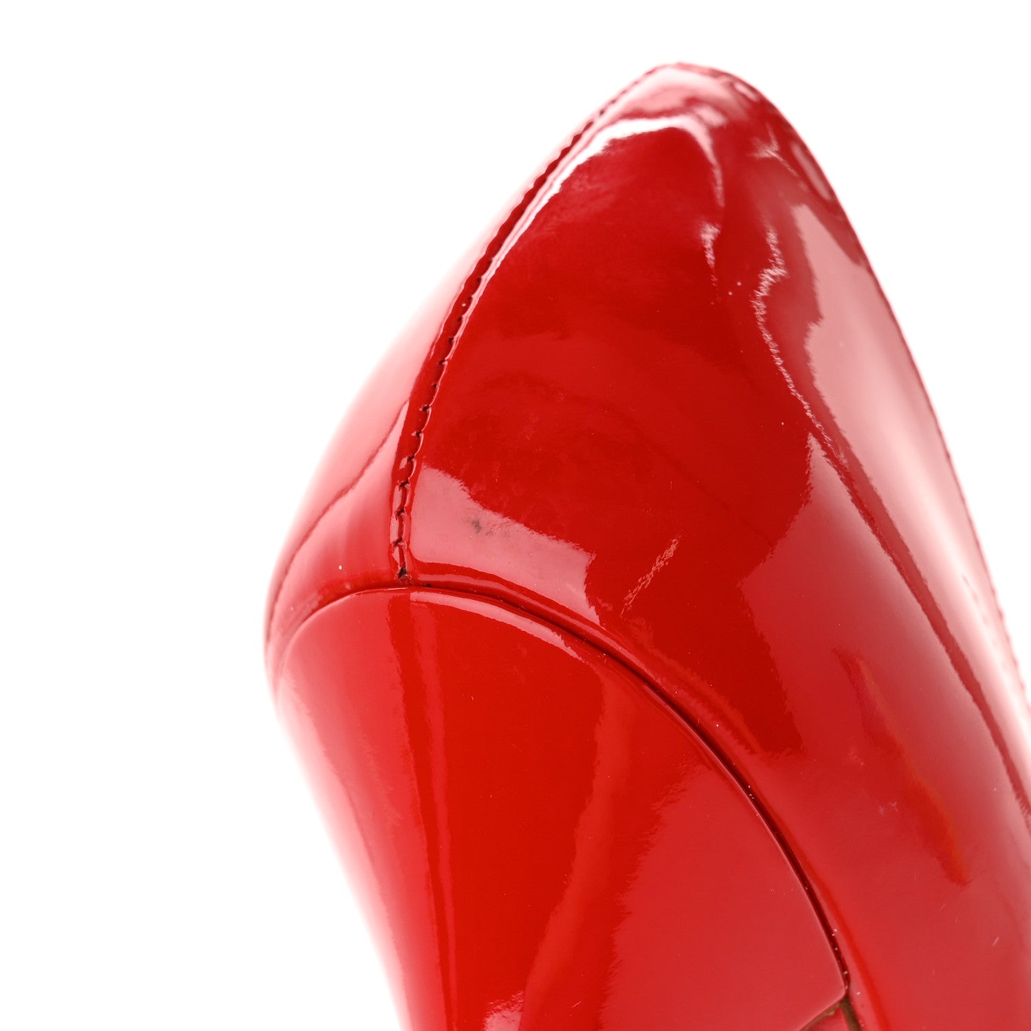 Christian Louboutin Patent Batignolles 100 Pumps 36 Rouge Lipstick 10 of 11