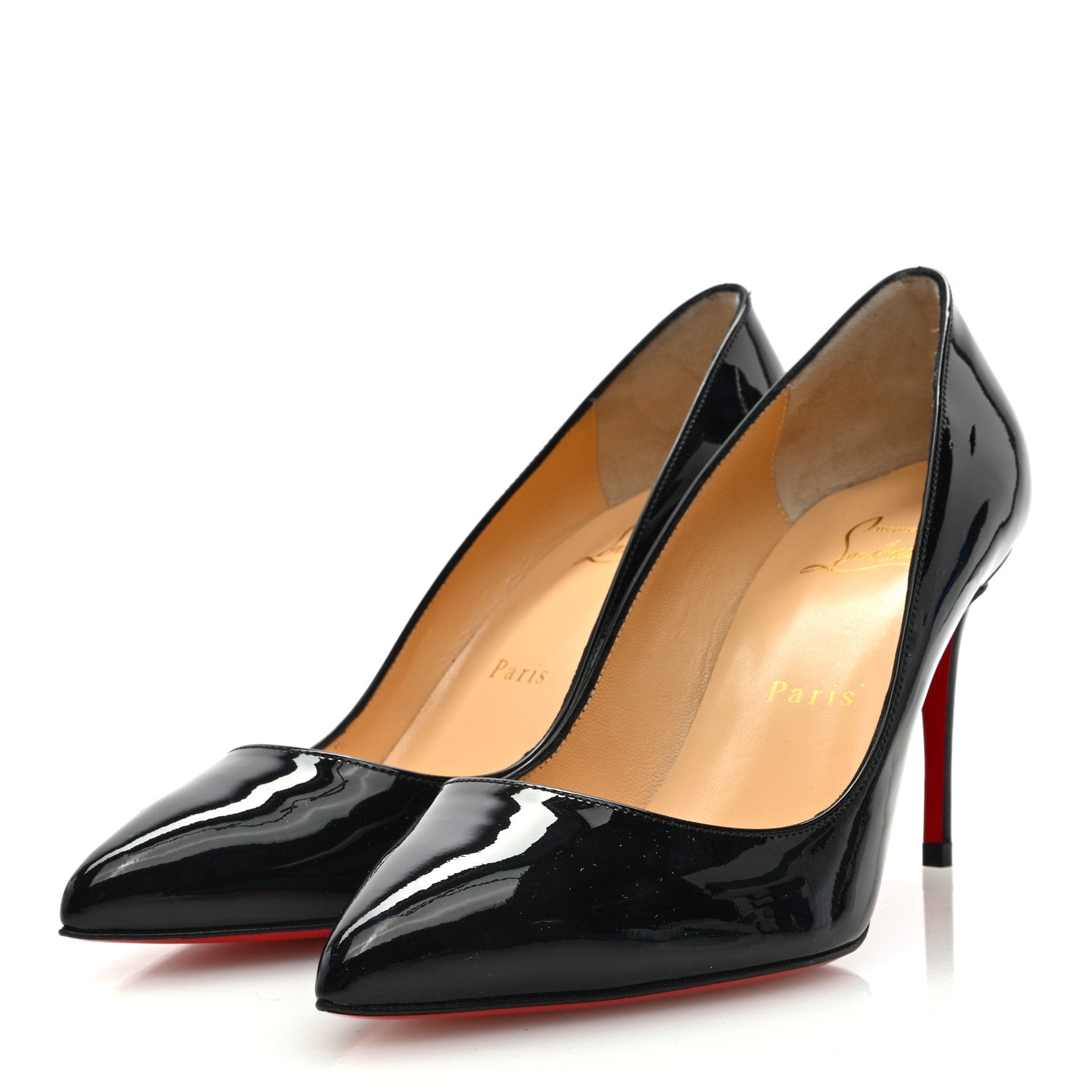 Christian Louboutin Patent Pigalle Follies 85 Pumps 36.5 Black 2 of 7