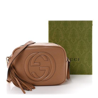 Gucci Pebbled Calfskin Small Soho Disco Bag Rose Beige 11 of 11