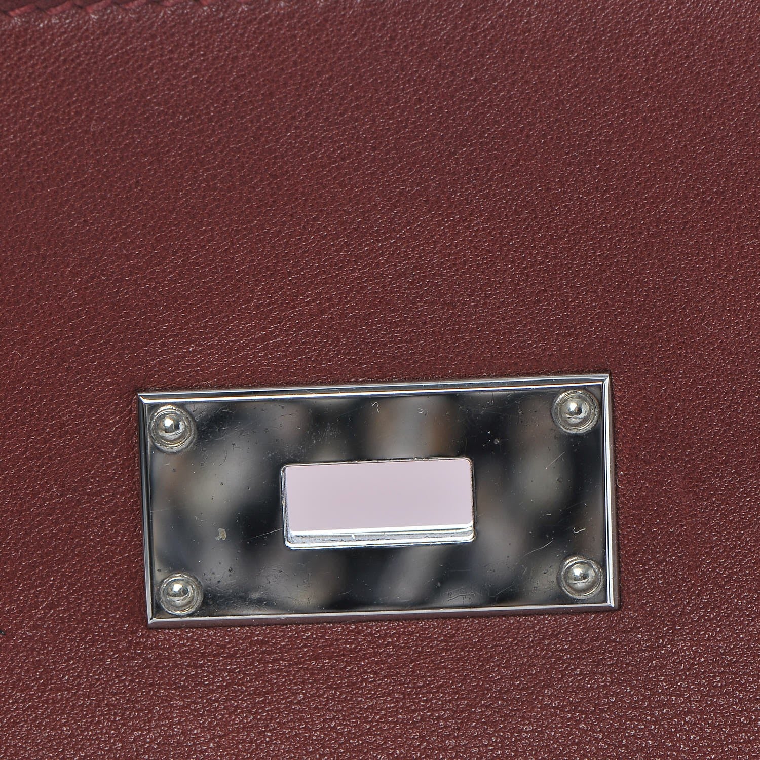 Hermes Veau Sikkim Kelly Relax 50 Rouge H 15 of 31