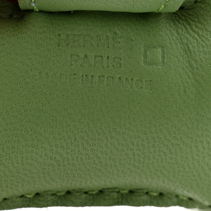 Hermes Milo Lambskin Matte Alligator Touch Grigri Rodeo Horse Bag Charm PM Vert Criquet Vert D'eau 4 of 5