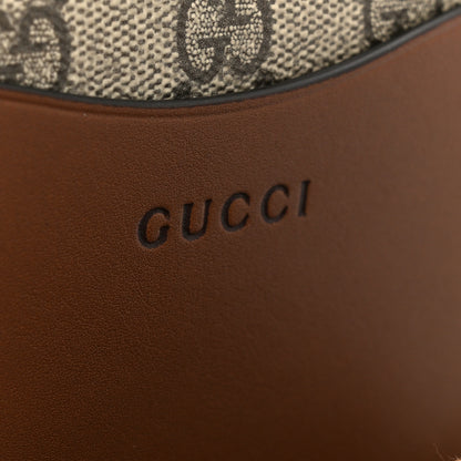 Gucci GG Supreme Monogram Mini Camera Bag Beige Ebony Old Sundial 8 of 11