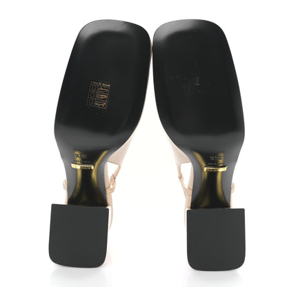 Gucci Malaga Kid Horsebit 75mm Slingback Pumps 35.5 Skin Rose 5 of 8