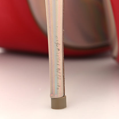Christian Louboutin Patent Psychic Chick Queen 100 Pumps 37 White 8 of 8