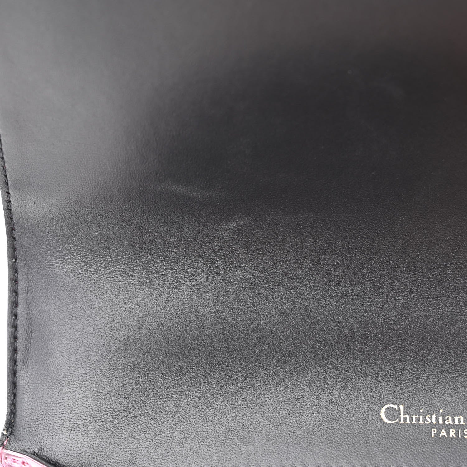 Christian Dior Metallic Patent Micro-Cannage Medium Diorama Flap Bag Pink 11 of 12
