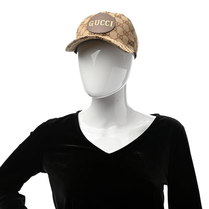 Gucci Monogram Textured Dollar Calfskin Zeno Baseball Hat S Beige 2 of 10
