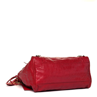 Balenciaga Agneau Classic Gold Hardware Velo Rouge Sapphire 4 of 9