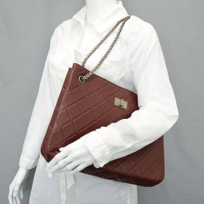 Chanel Aged Calfskin Reissue 2.55 Tote Bordeaux 2 of 12