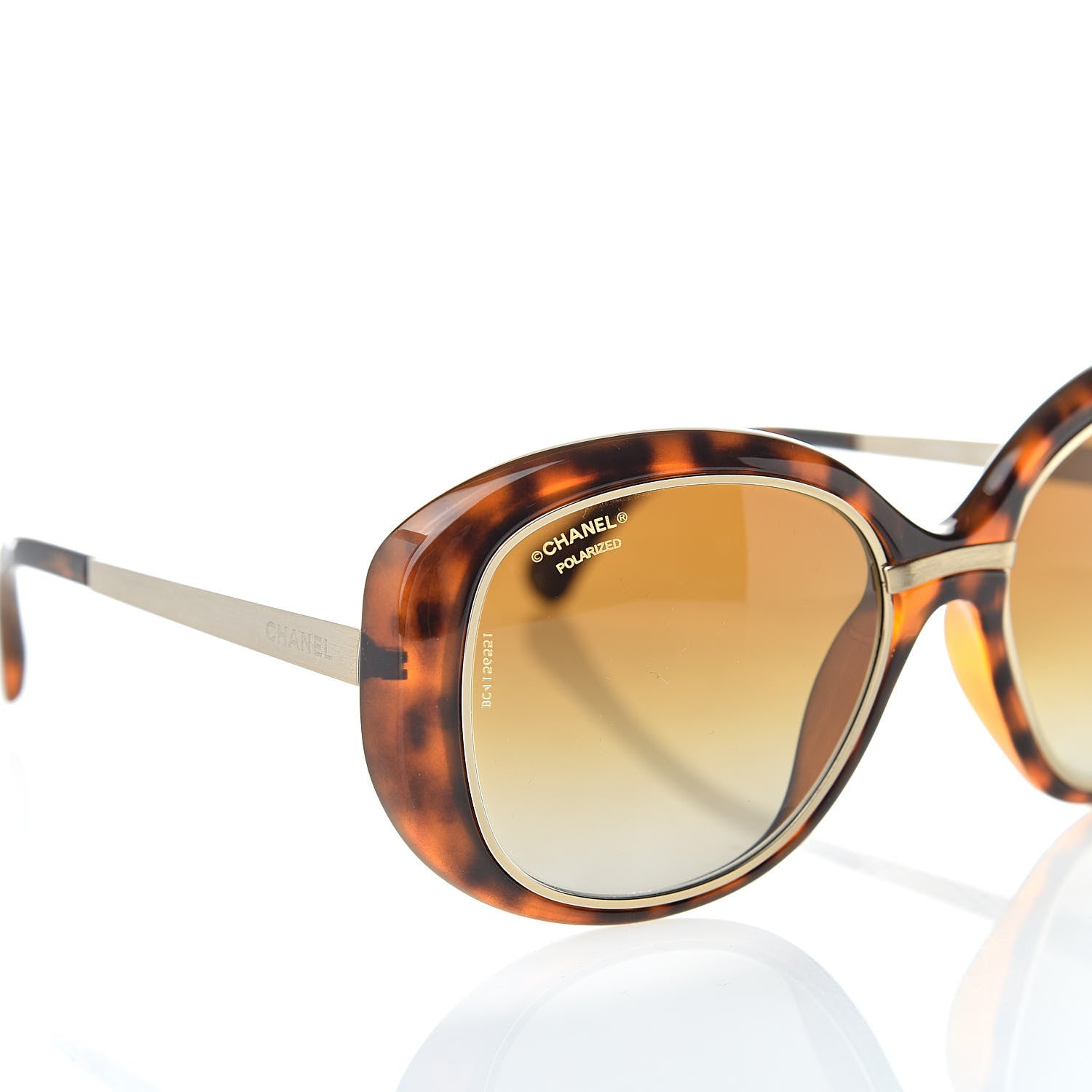 Chanel Polarized Sunglasses 6045-T Tortoise 7 of 8