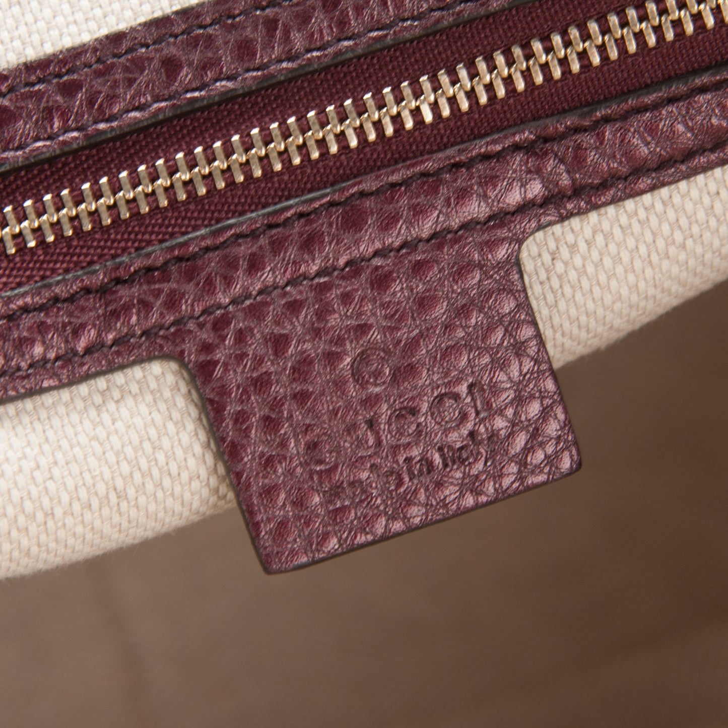 Metallic Cellarius Calfskin Medium Soho Bowler Classic Burgundy