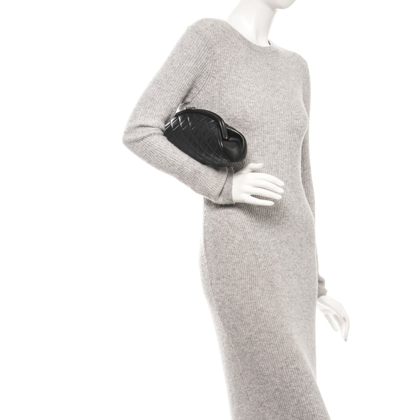 Lambskin Quilted Timeless Clutch Black