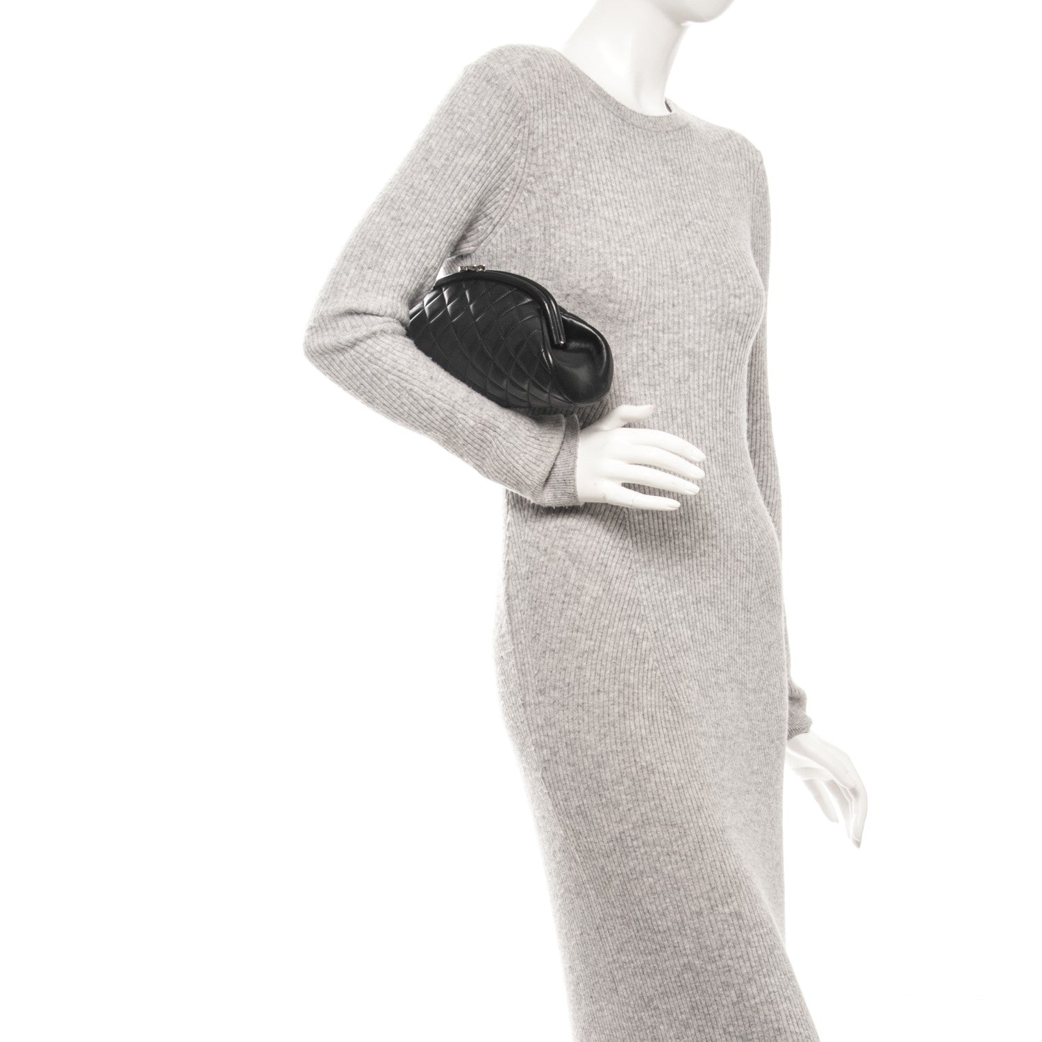 Chanel Lambskin Quilted Timeless Clutch Black 2 of 7