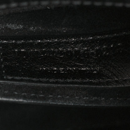 Saint Laurent Calfskin Crocodile Embossed Medium Monochrome Monogram Sunset Black 8 of 12