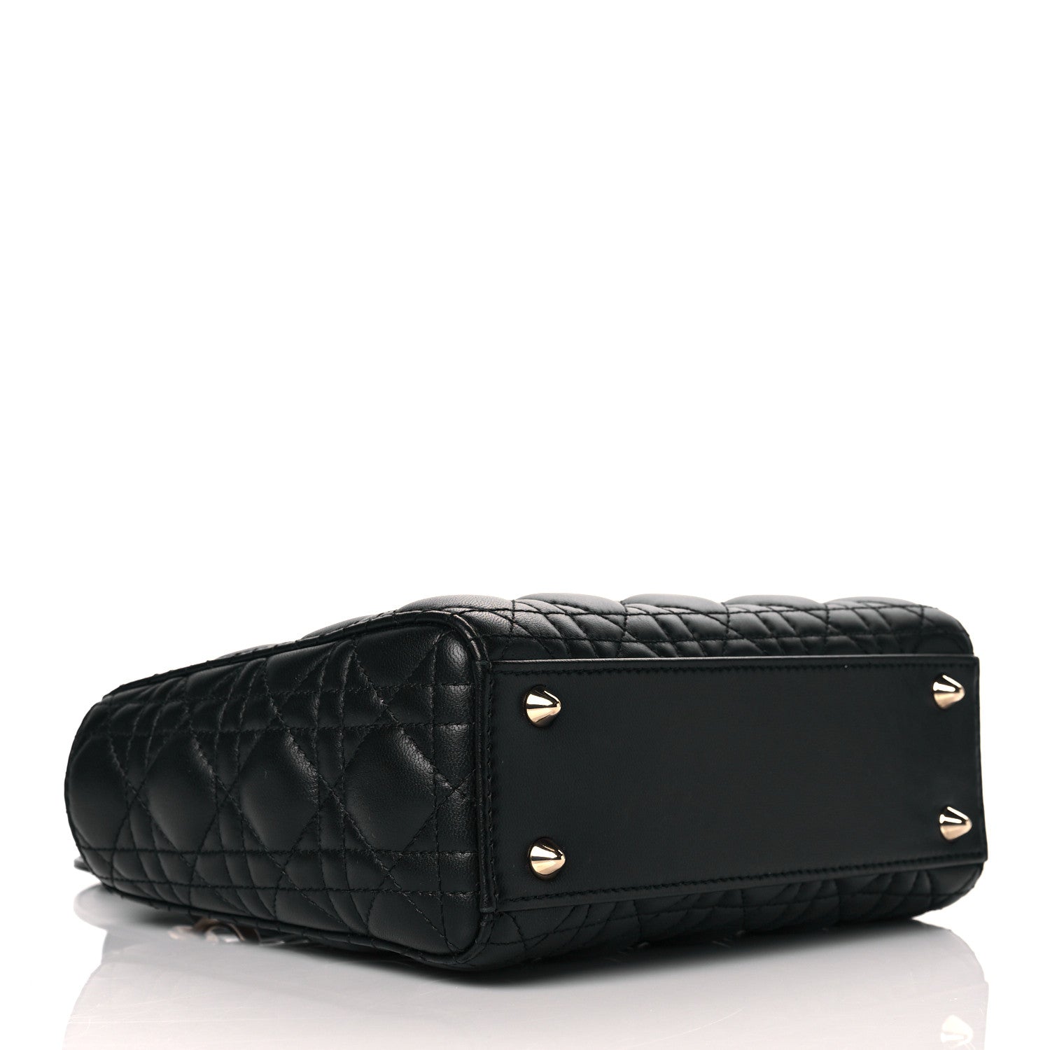 Christian Dior Lambskin Cannage Small Lucky Badges My Lady Dior Black 3 of 9