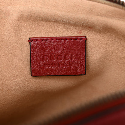 Gucci Azalea Calfskin Matelasse Diagonal Tall GG Marmont Crossbody Bag Romantic Cerise 6 of 13