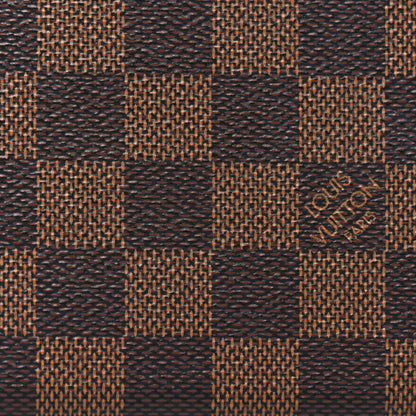 Louis Vuitton Damier Ebene Clemence Wallet Rose Ballerine 7 of 9