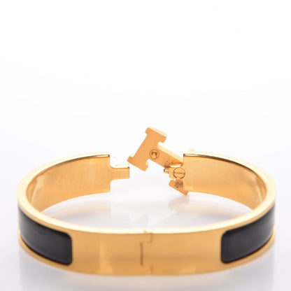 Hermes Enamel Narrow Clic Clac H Bracelet PM Black 4 of 6