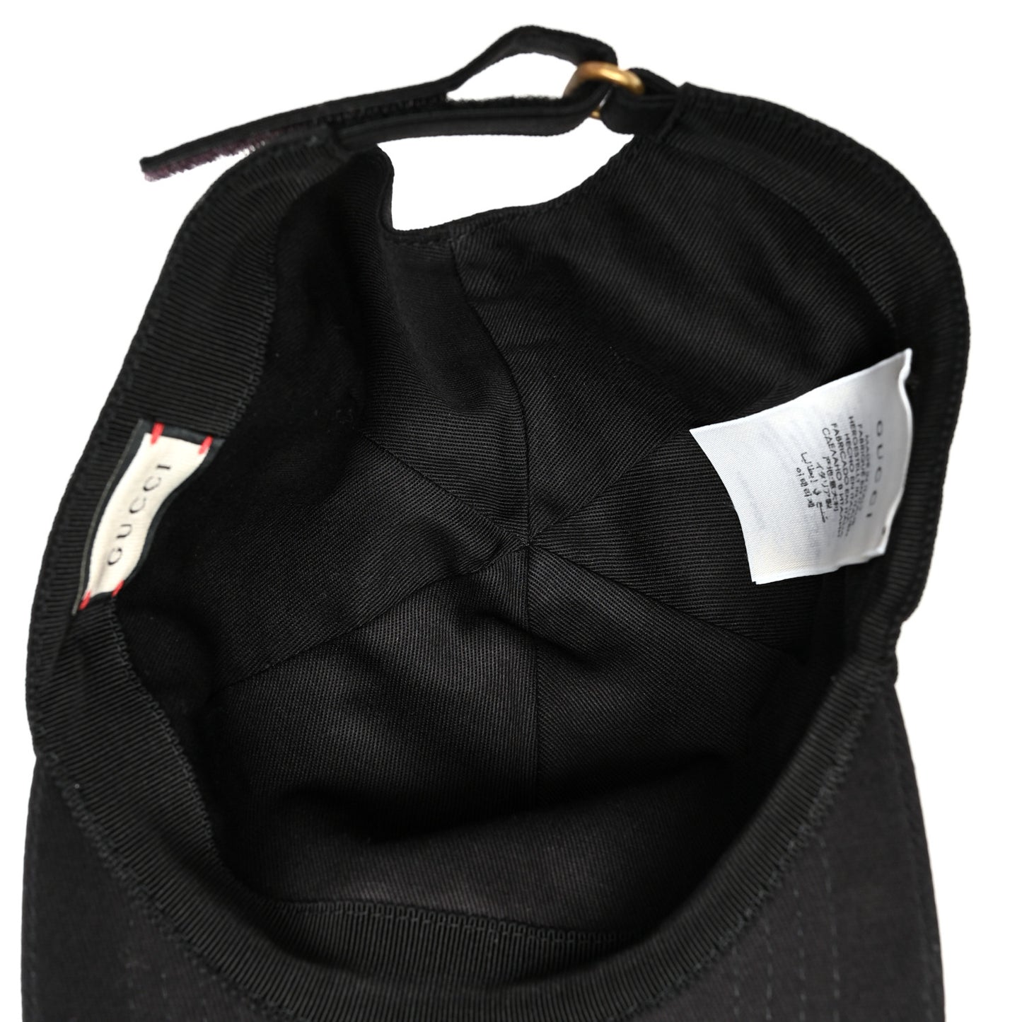Cotton Loved Gucci Baseball Hat S Black