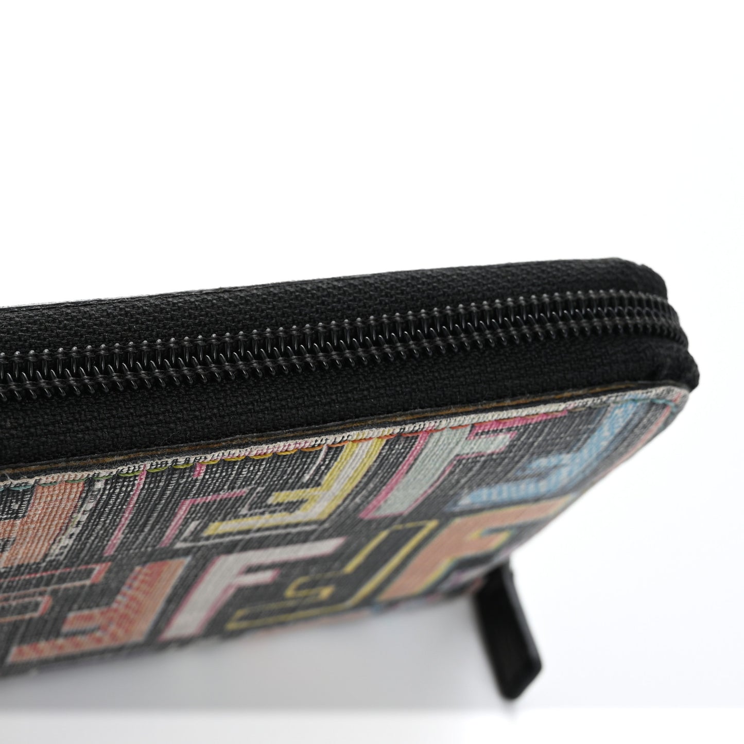 Zucca Spalmati Vitello FF Multicolor Zip Around Wallet Multicolor