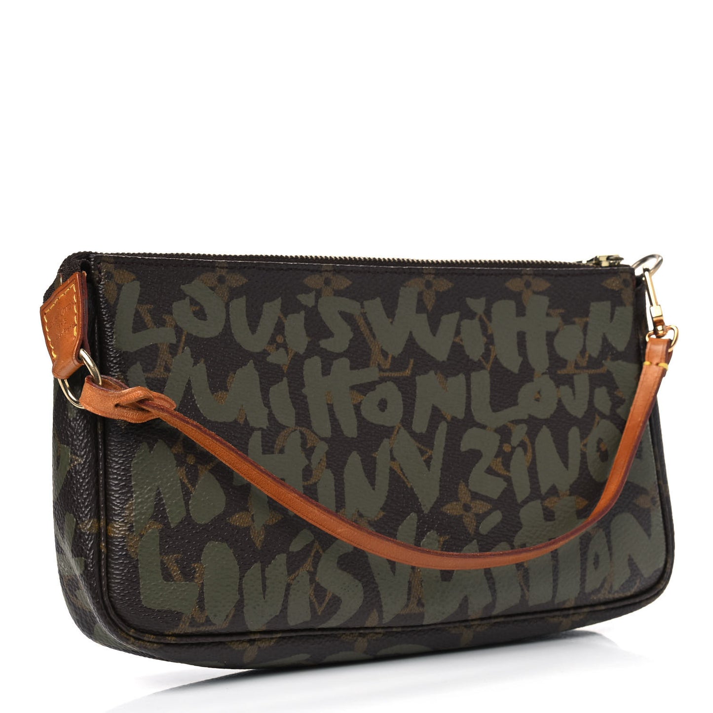 Monogram Graffiti Pochette Accessories Kaki