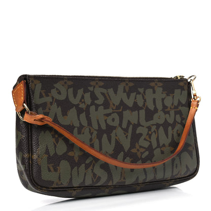 Louis Vuitton Monogram Graffiti Pochette Accessories Kaki 2 of 5