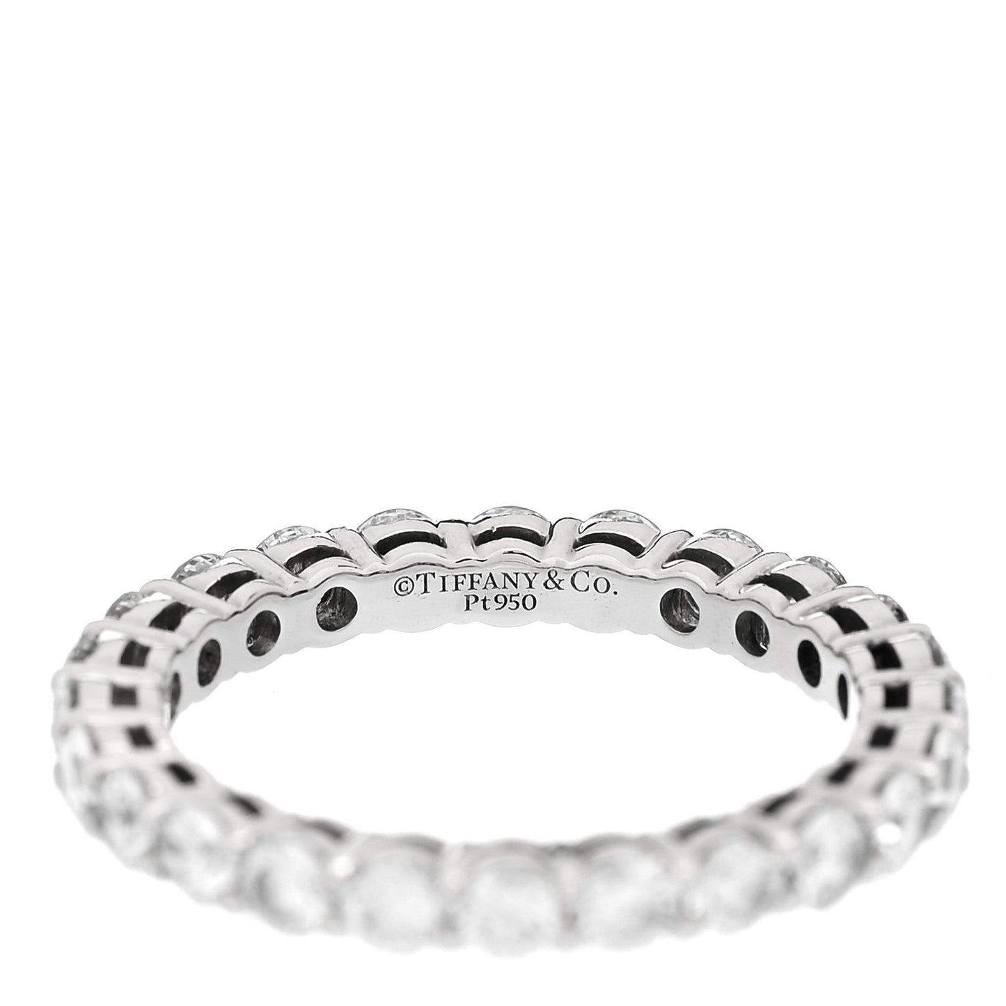Platinum Diamond 3mm Forever Eternity Band Ring 56 7.5