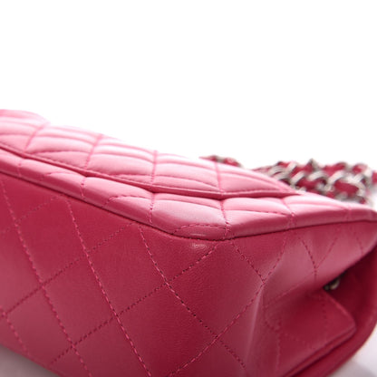 Chanel Lambskin Quilted Mini Rectangular Flap Fuchsia 9 of 11