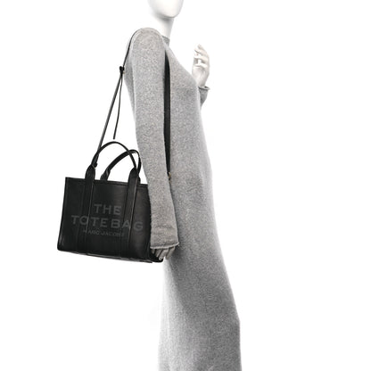 Marc Jacobs Grained Calfskin Medium The Tote Bag Black 2 of 9