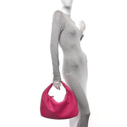 Bottega Veneta Nappa Intrecciato Medium Veneta Hobo Rosa Shock 2 of 11