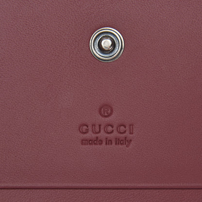 Gucci GG Supreme Monogram Blooms Card Case Beige Multicolor Dry Rose 6 of 8