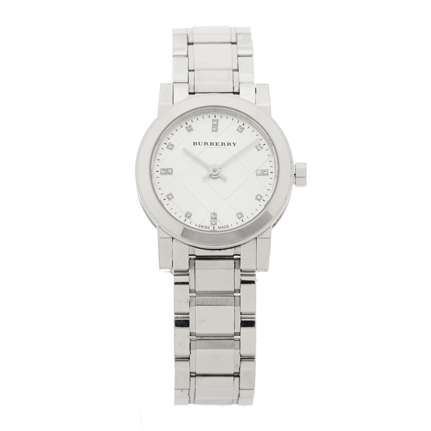 Burberry Stainless Steel Diamond 27mm Heritage Quartz Watch BU9213 1 of 4