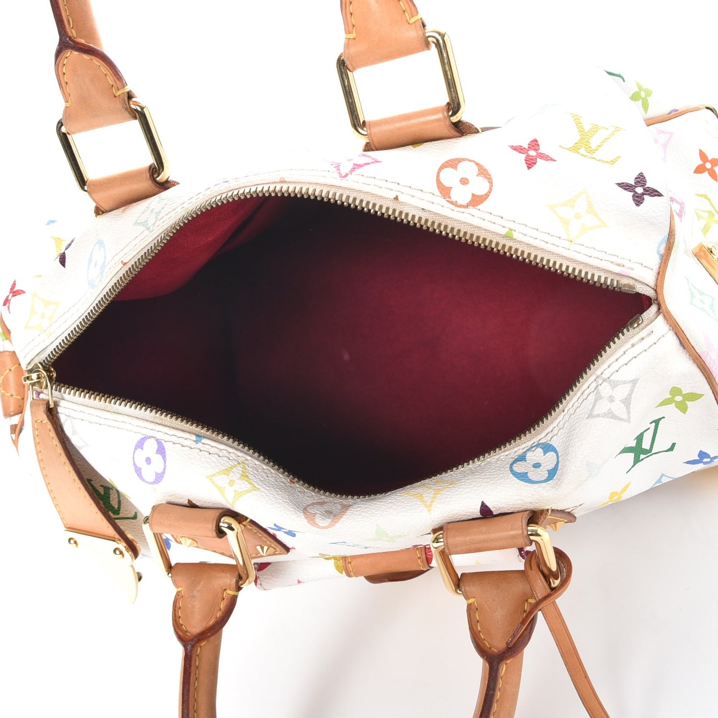 Monogram Multicolor Speedy 30 White