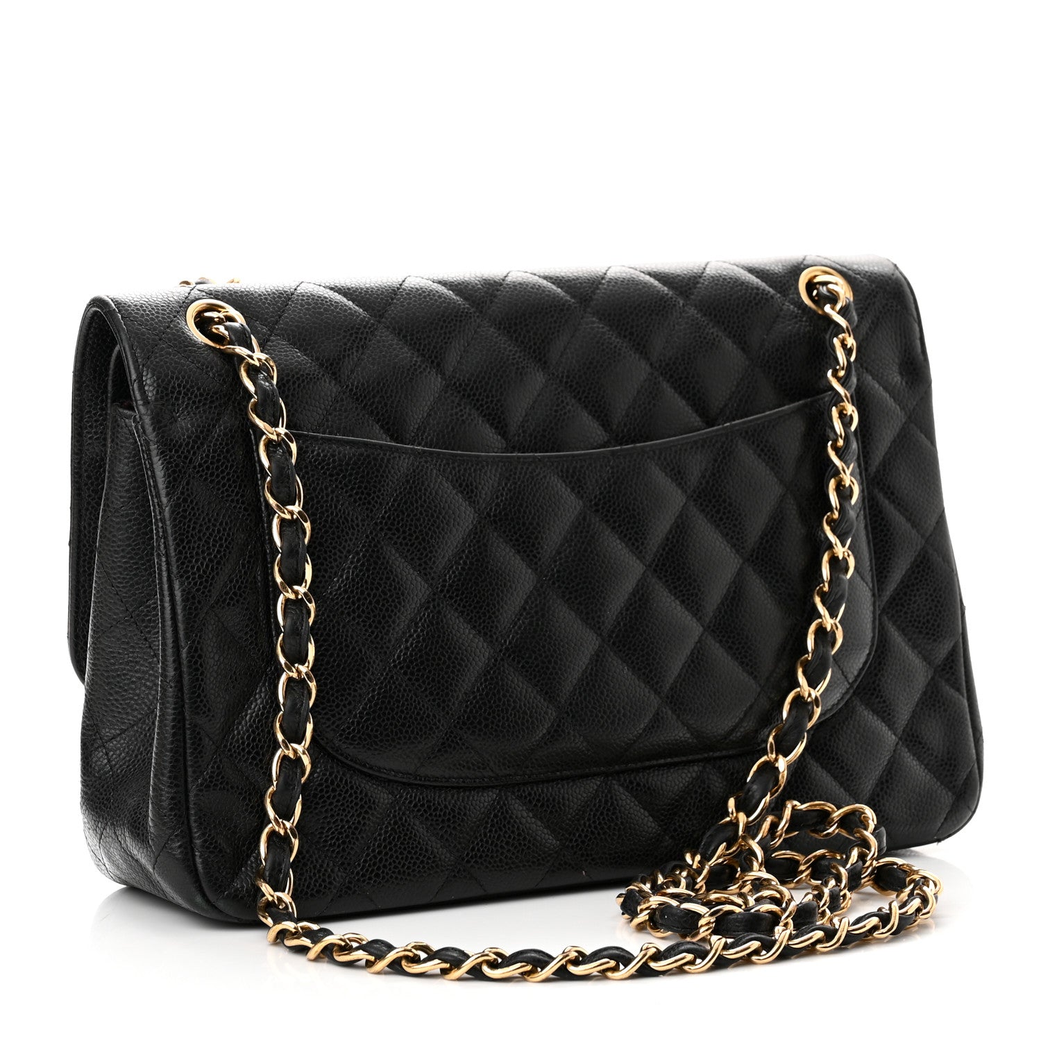 Chanel Caviar Quilted Jumbo Double Flap Black 3 of 11