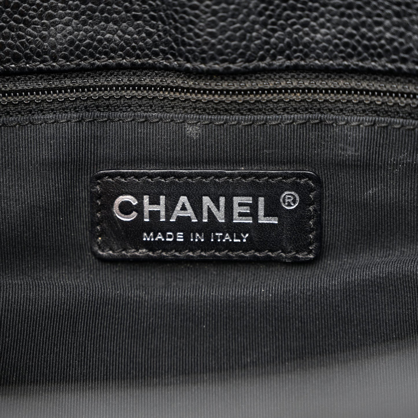 Caviar Quilted Grand Shopping Tote GST Black