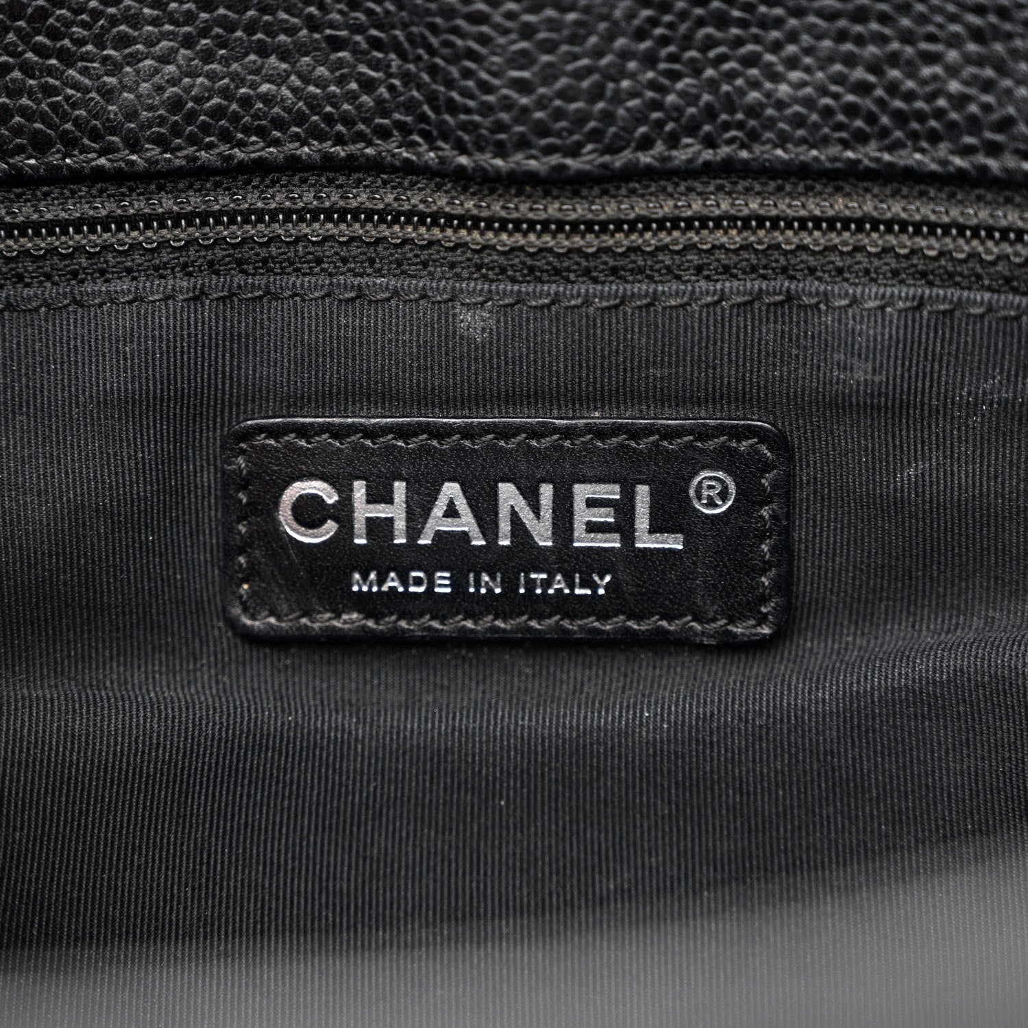 Chanel Caviar Quilted Grand Shopping Tote GST Black 6 of 13