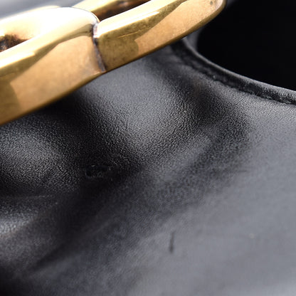 Gucci Calfskin Matelasse Medium GG Marmont Shoulder Bag Black 9 of 13